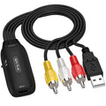 HDMI to AV converter adapter cable with 110cm length and RCA connections for video transfer
