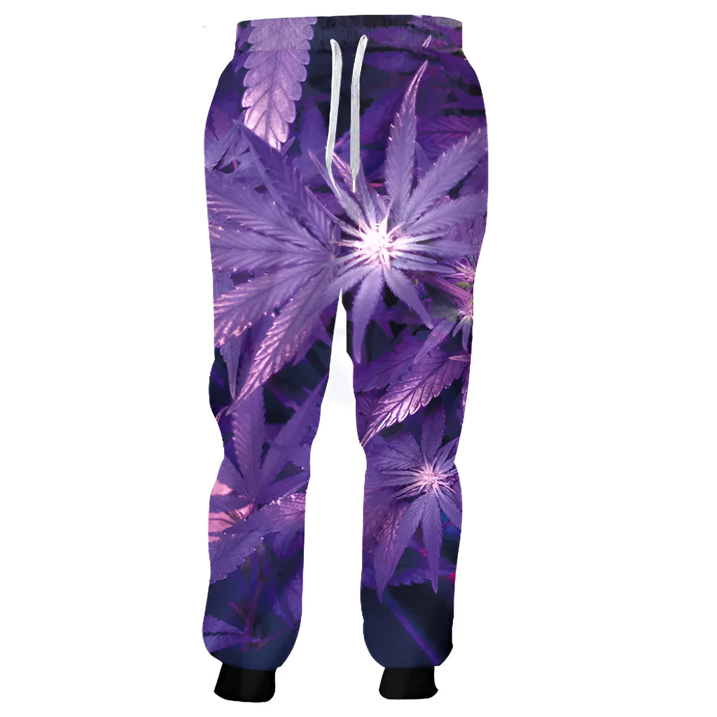 Men's loose fit cotton spandex joggers with elastic waist and side pockets in hip hop style