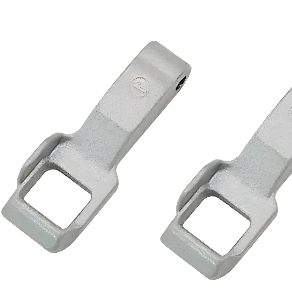 Silver LG washing machine door interlock switch accessory on white background