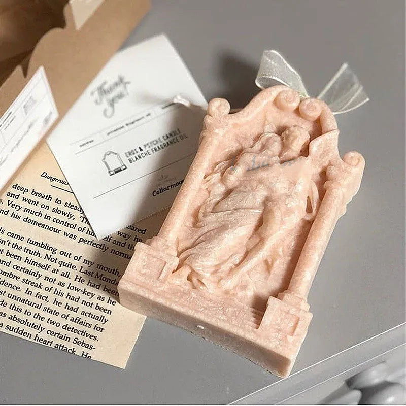 Flexible silicone mould for creating detailed couple angel figures for baking and crafts