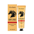30g jar of foot and neck moisturising cream with mineral oil and horse oil formula