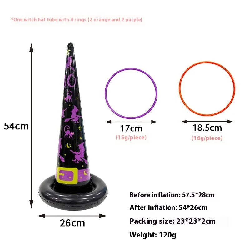 Ghost Festival inflatable octopus ferrule PVC throwing toy in assorted colours and styles.