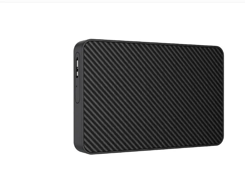 16TB black portable hard disk with ABS plastic shell and YD0034 interface on a surface
