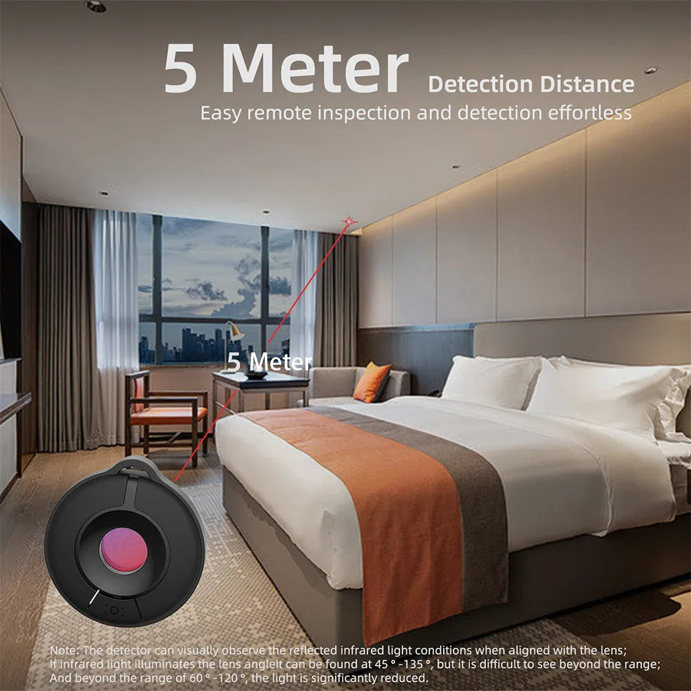 Compact S600 coloured infrared camera detector with a 5-metre detection range for remote inspection.