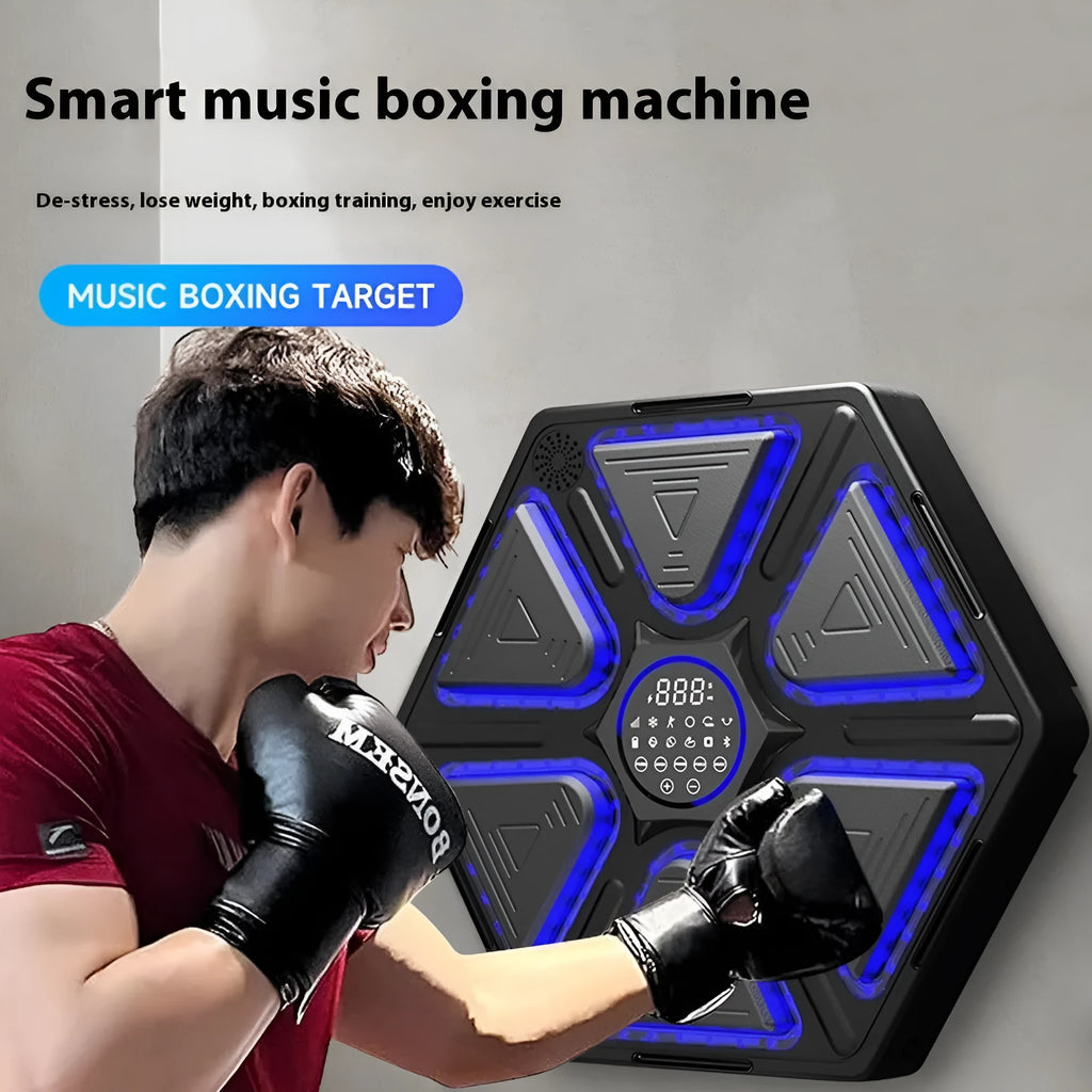 Intelligent electronic boxing wall target with rhythm feedback hanging on wall for home training