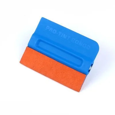 Car film scraper tool with magnetic ABS handle and four interchangeable heads for vinyl wrap installation