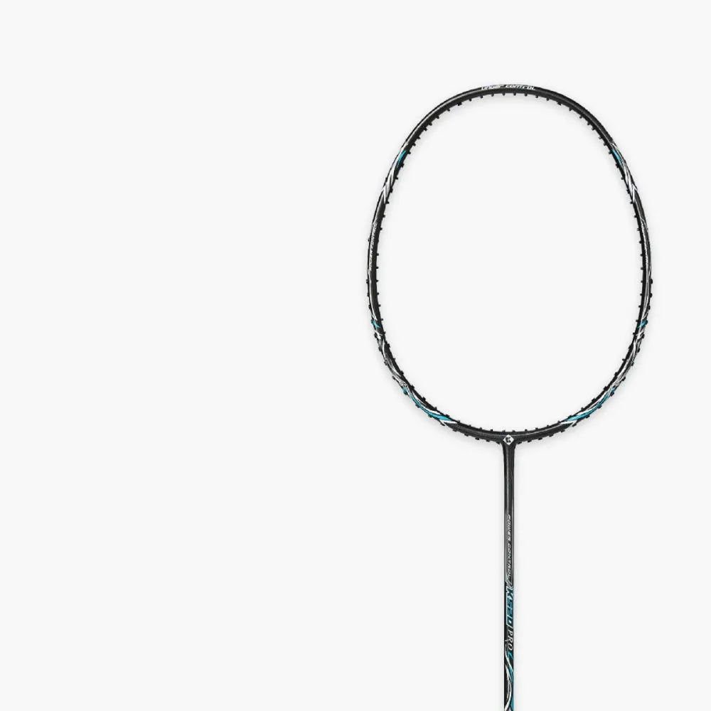 K520pro all-carbon fibre badminton racket in choice of black, pink, or white colours.