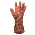 Skin colour latex horror grimace mask and gloves set for Halloween party performance props.