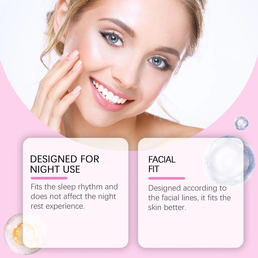 Pack of 144 clear facial nursing patches for skin hydration and fine lines