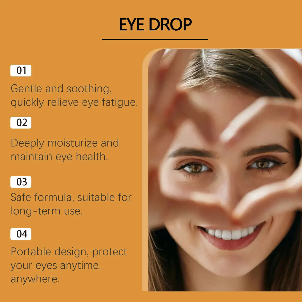 15ml bottle of Deep Fluid Honey Eye Drops for relieving eye fatigue and dryness.
