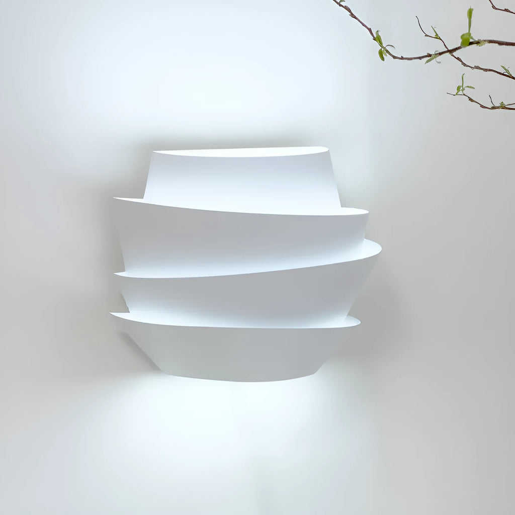 White pine cone inspired modern minimalist wall lamp for bedroom or aisle lighting