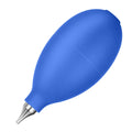 Blue and black rubber dust removal ball cleaning tool for cameras and phones.