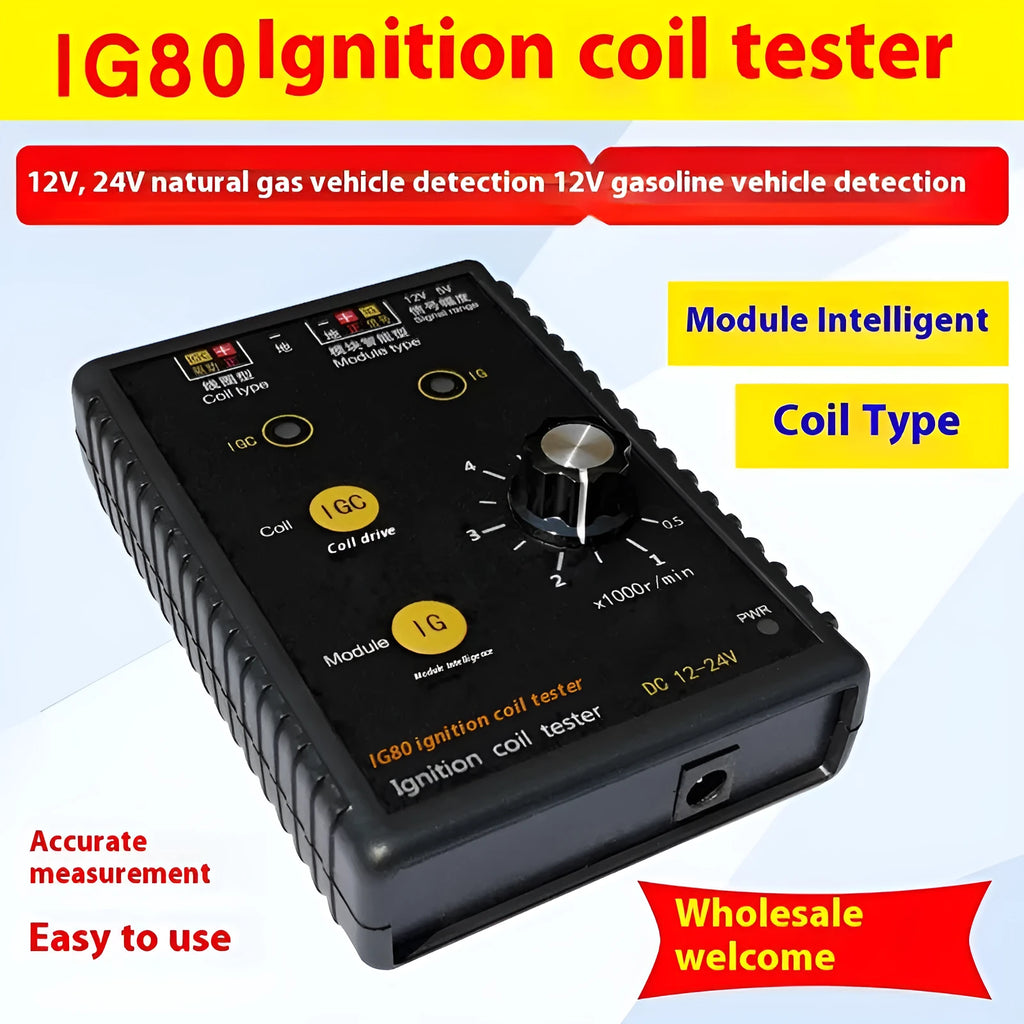 IG80 automobile ignition coil detector for gasoline and natural gas vehicle diagnostics