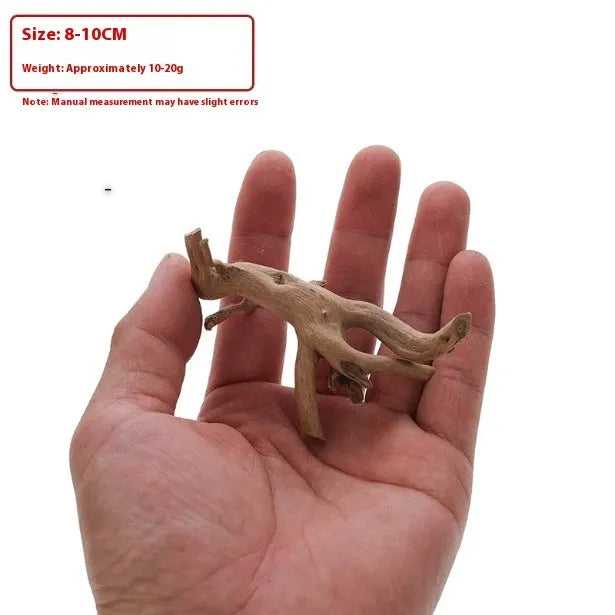 Xiaoqi root natural wood aquarium ornament decoration on white background