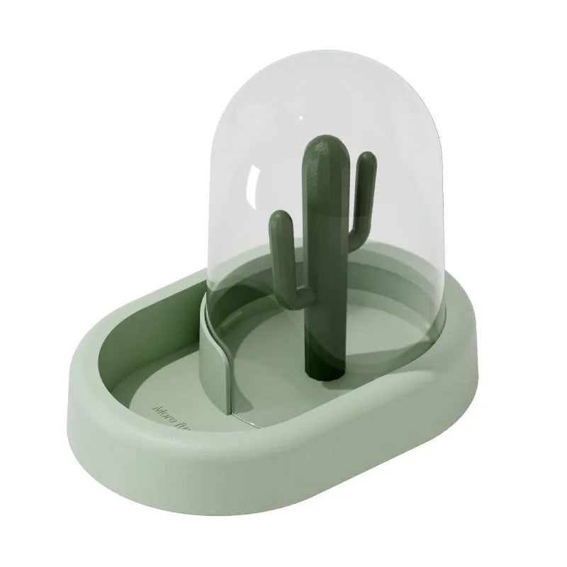 Hamster automatic pet feeder with transparent food chamber and cage mounting clips