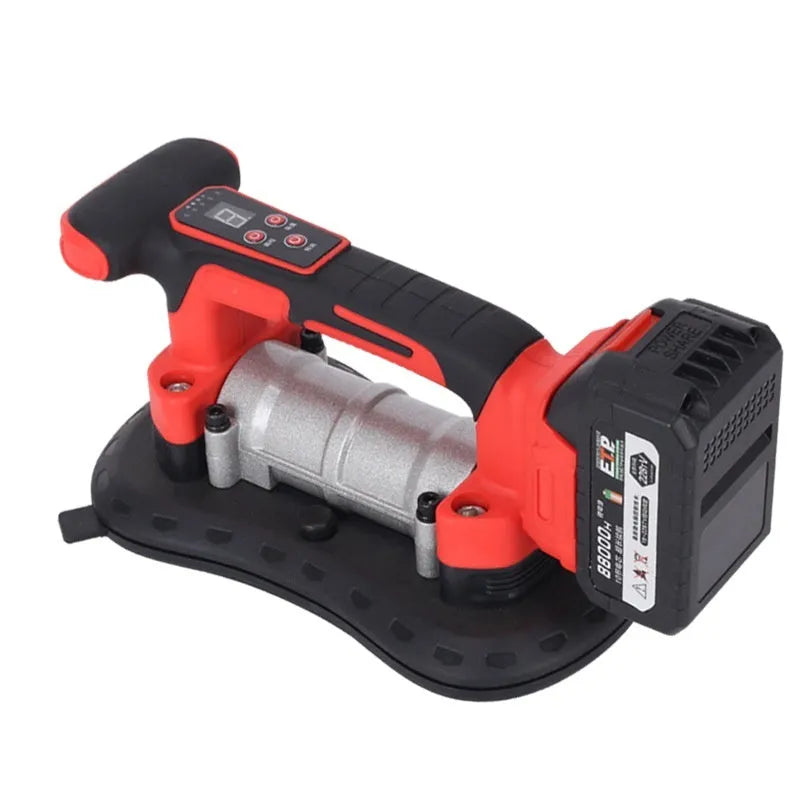 21V battery-operated tile laying machine with suction base and adjustable controls for ceramic tile installation