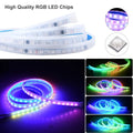 Automotive LED atmosphere light strip for engine cover installation in various colours and lengths.