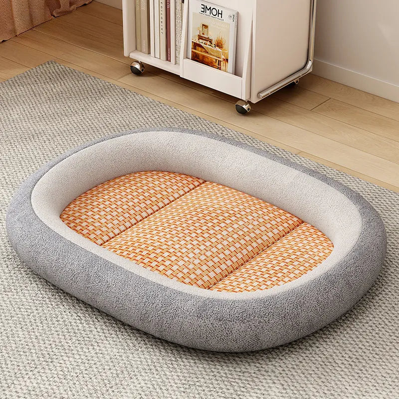 Removable cover pet nest with cotton filling in various size and colour options