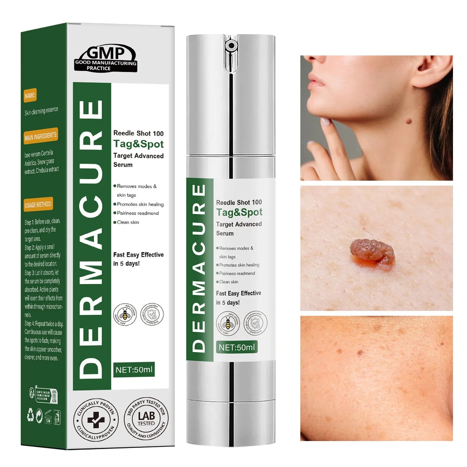 50ml non-standard gentle facial cleaning solution bottle suitable for female and male users