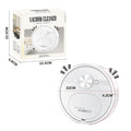 Black or white robotic vacuum cleaner and mop with USB charging cable and accessories