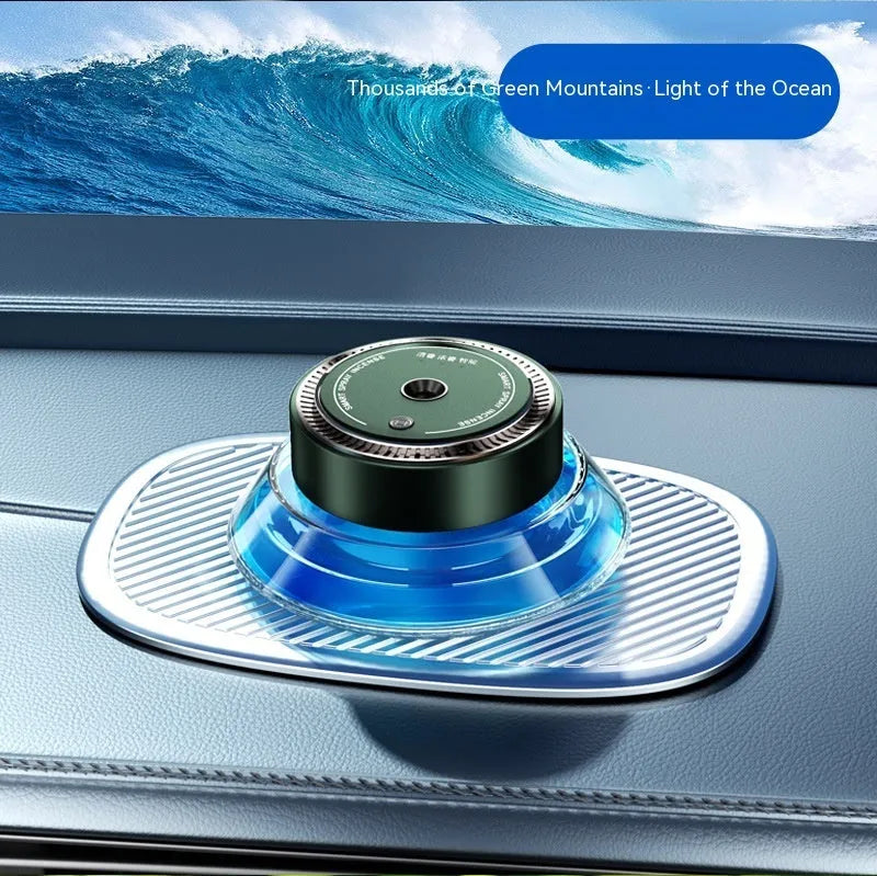 Smart spray car-mounted air freshener accessory in Gentleman's Black or Qian Shan Cui colour.
