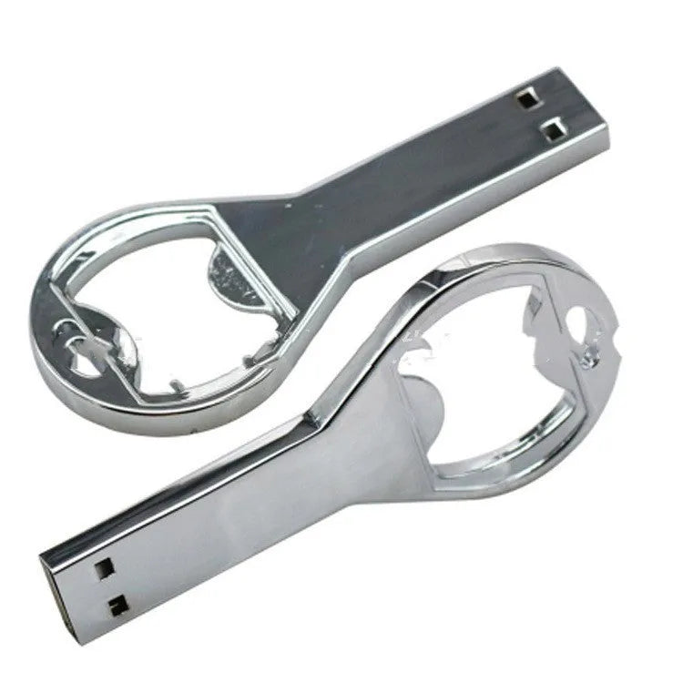 Metal key bottle opener USB flash drive with USB 2.0, available in 4GB to 128GB capacities