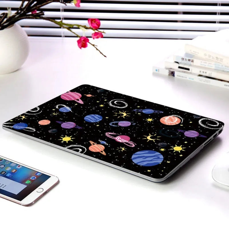 Cartoon Space Series plastic protective case for Apple MacBook, multiple colour options, top and bottom coverage