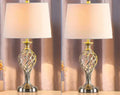European-style alloy bedside table lamp with touch controls and USB charging socket