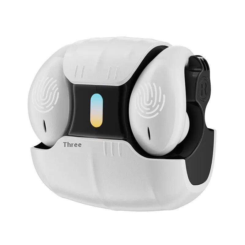 Burmester bone conduction sports Bluetooth headset in black bare metal QK02 with ear-mounted design
