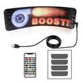 Bluetooth-controlled full-colour LED display screen for car rear windshields measuring 49.2 x 110 cm