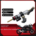 Directional damper bracket for Spring Wind 450SR/SRS motorcycles with carbon fibre aluminium alloy construction
