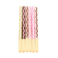 Realistic chocolate bar biscuit design plastic gel pen with 0.38mm tip and black erasable ink.