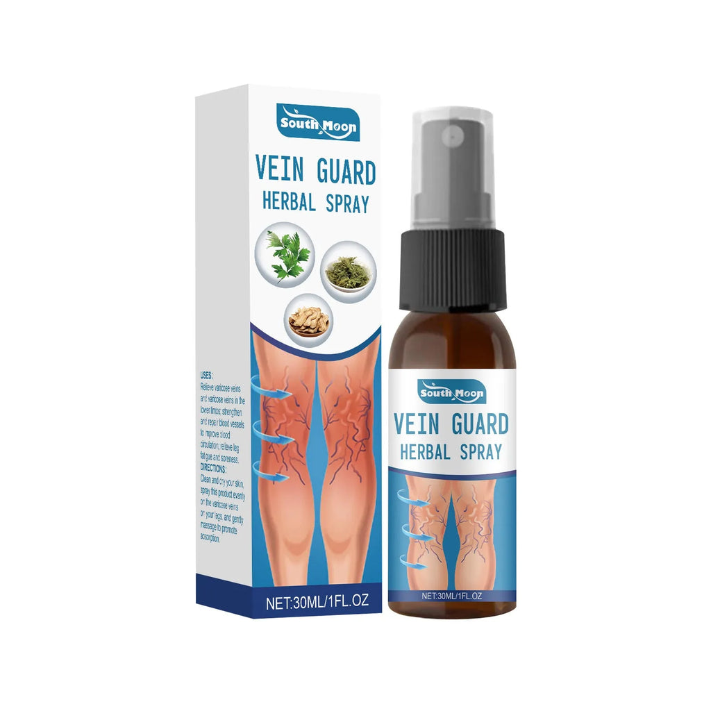 30ml herbal body care spray bottle with botanical extracts and cooling menthol