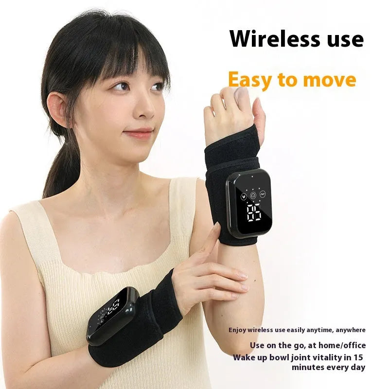Electric heating ankle sleeve in black or grey with 8W thermal output