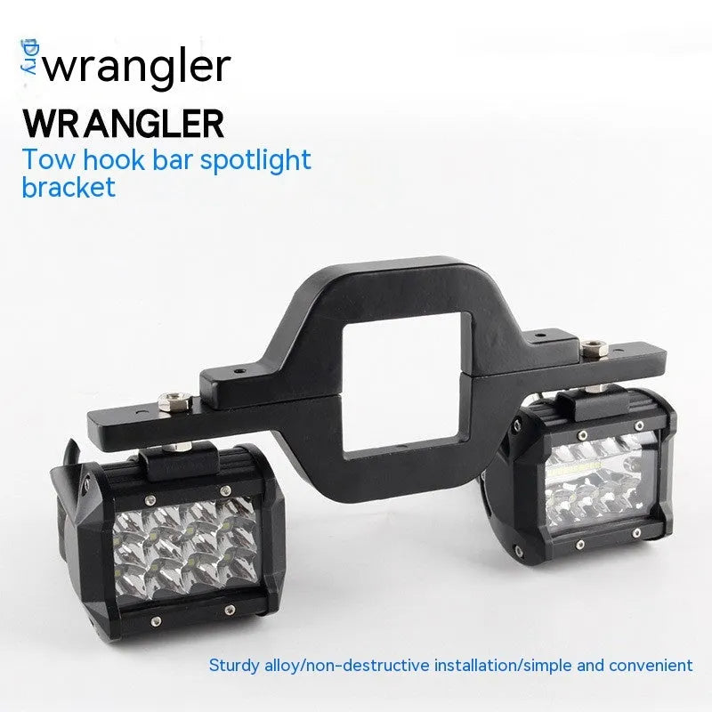 Black aluminium alloy LED reversing light bracket for Wrangler Jeep off-road vehicle