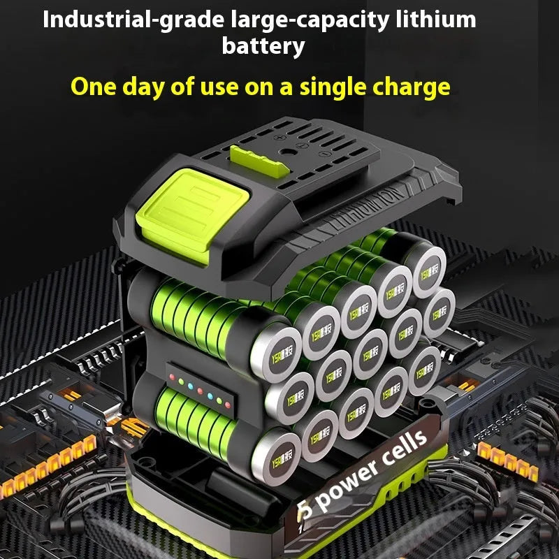 Brushless cordless impact drill 21V 300W with lithium batteries and 10mm chuck for wood steel concrete drilling