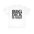 Men's white short sleeve round neck T-shirt with letter print, sizes S to 5XL