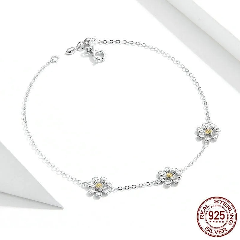 S925 silver fashion women's bracelet with electroplated adjustable design