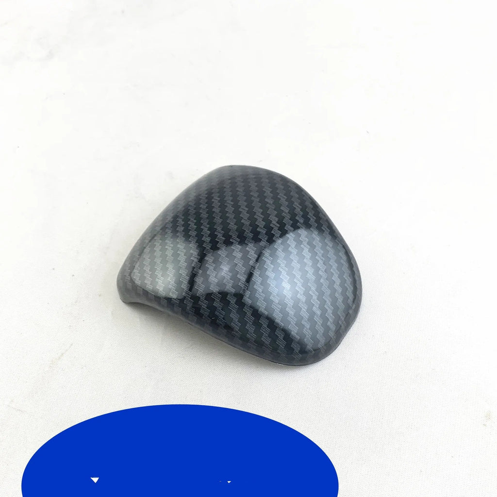 Black carbon fibre pattern gear shift cover for car interior installation