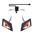 LED Devil Eye Advertising Backpack Smart with luminous display screen, nylon construction, and curved shoulder strap