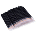 100 disposable eyeliner brushes with ultra-fine points in protective plastic sleeves
