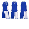Men's basketball uniform set consisting of a quick-dry top and shorts on a hanger.