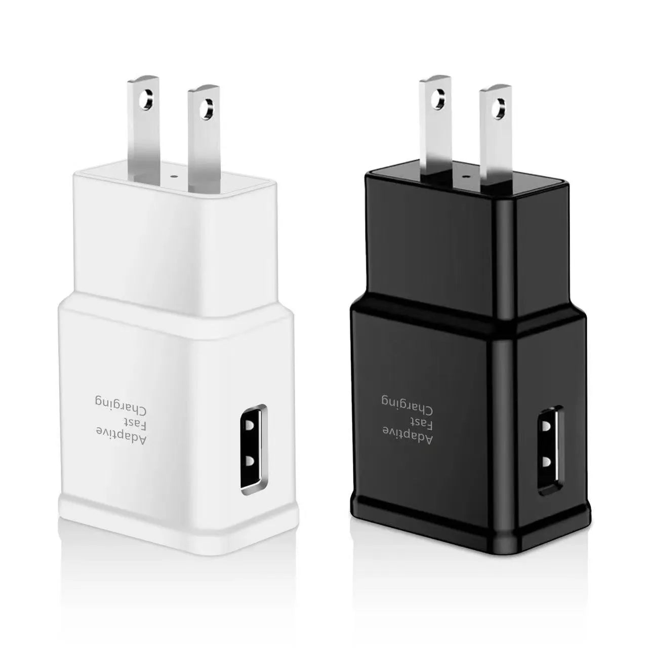 White plastic British Standard 9V2A USB fast charging plug for UK sockets