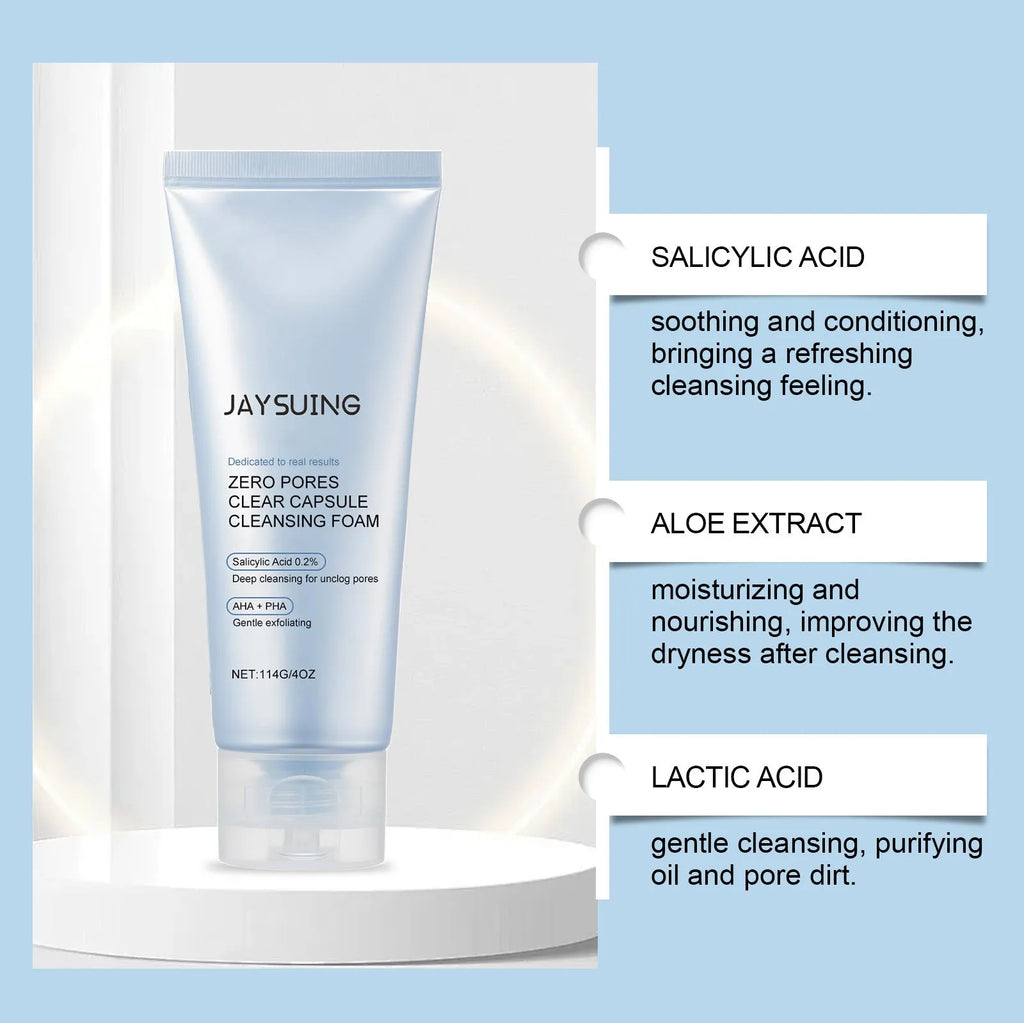 Salicylate cleansing facial cleanser 114g capacity with salicylic acid and lactic acid formula