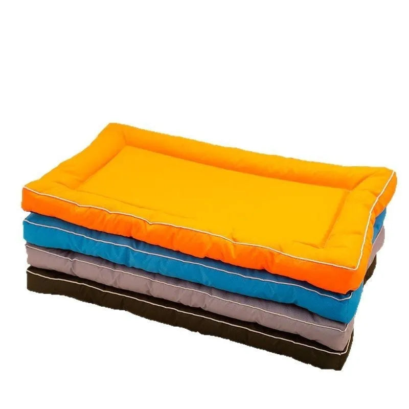 Orange Oxford cloth kennel pad for dogs, breathable pet bed pad, four seasons use