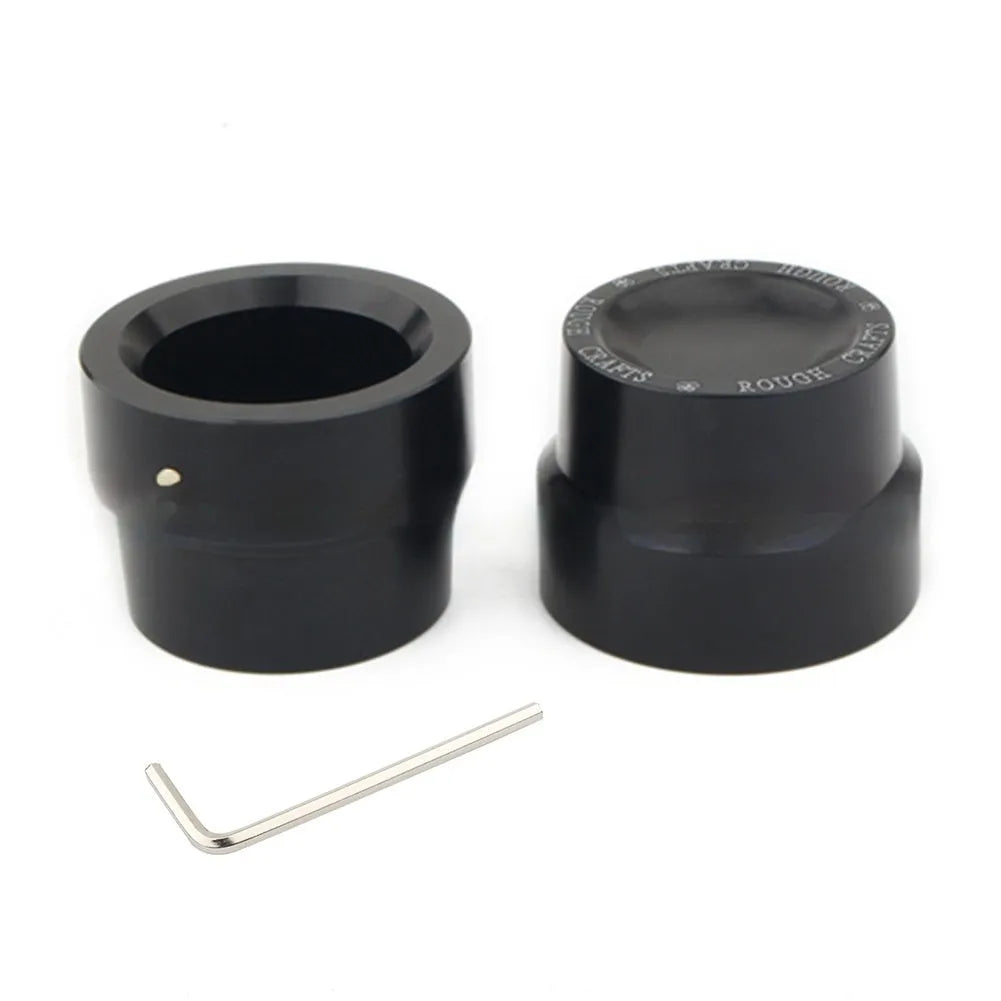 Black CNC aluminium motorcycle axle decorative cap for Harley Sportster front and rear axles