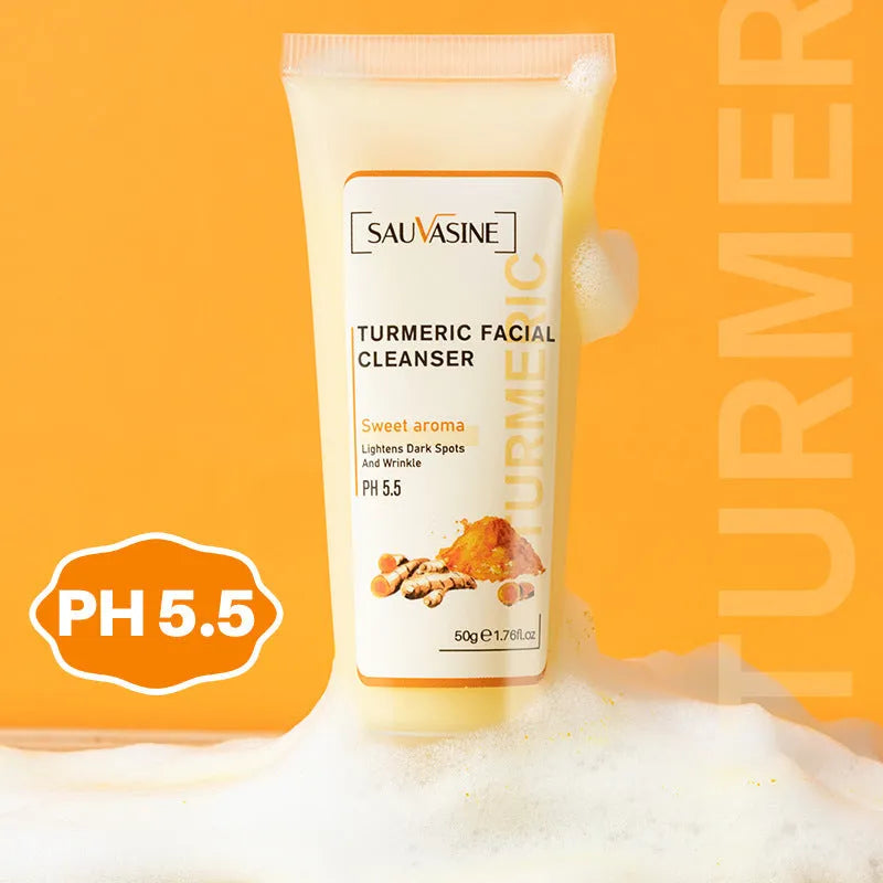 Facial cleansing turmeric cleanser set with 50g milk, 30ml butter and 30ml essence for moisturising skin