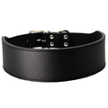 Fish-shaped leather dog collar for large dogs in multiple colours and sizes