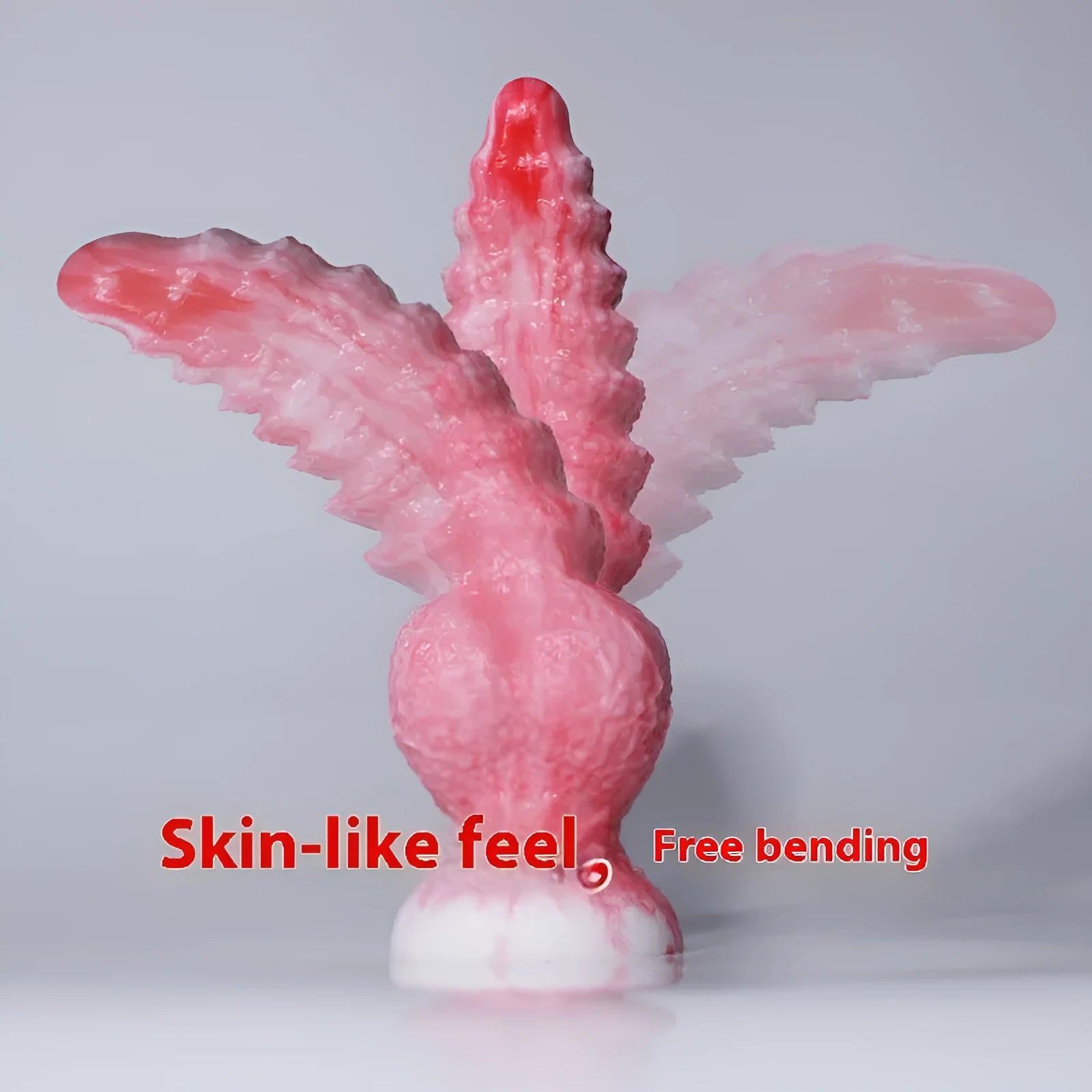 Pink shaped penis women's masturbation device in platinum silicone with Berserker S and M size options