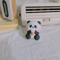 Panda car vent perfume diffuser with milk tea, flower and back panda designs